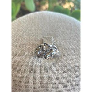 Sterling Silver Modernist Abstract Ring Stamped Sz 4.5